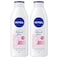 NIVEA Body Lotion for Normal to Dry Skin, Natural Glow, with Vitamin C and UV Filter, 250ml, Pack of 2