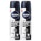 NIVEA MEN Black &amp; White Invisible Antiperspirant Deodorant Spray, 72H, 150ml, Pack of 2