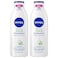 NIVEA Body Lotion for Normal to Dry Skin, Aloe &amp; Hydration Moisture Serum, 250ml, Pack of 2