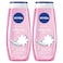 NIVEA Waterlily &amp; Oil Shower Gel, Refreshing Body Wash, Floral Scent, 250ml, Pack of 2
