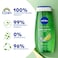 NIVEA Lemongrass &amp; Oil Shower Gel, Caring Oil Pearls, Lemongrass Scent, 250ml, Pack of 2