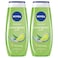 NIVEA Lemongrass &amp; Oil Shower Gel, Caring Oil Pearls, Lemongrass Scent, 250ml, Pack of 2