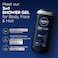 NIVEA MEN Deep Shower Gel 3in1, Body Wash Micro-Fine Clay &amp; Woody Scent, 250ml, Pack of 2
