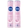 NIVEA Pearl &amp; Beauty Antiperspirant Deodorant for Women 48H Active, Spray 150ml, Pack of 2