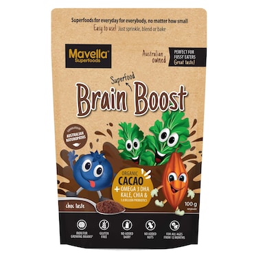 Mavella Superfoods Choc Taste Brain Boost Superfood, 100g