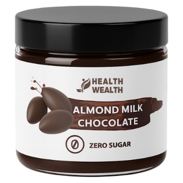 Health Wealth Zero Sugar Almond Milk Chocolate, 175g