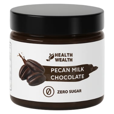 Health Wealth Zero Sugar Pecan Milk Chocolate, 150g