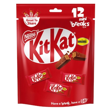 Nestle KitKat 2 Finger Mini Milk Chocolate Wafer Bag, 162g