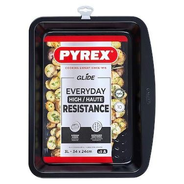 Pyrex Glide, Rectangle Roasting Tray, 34x24cm