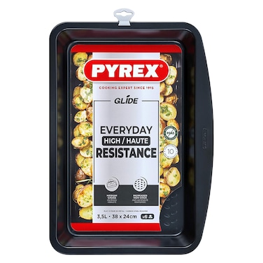 Pyrex Glide, Rectangle Roasting Tray, 38x24cm
