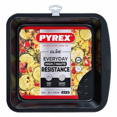 Pyrex Glide, Square Roasting Tray, 24x24cm