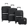 Austin Reed Hard Luggage Trolley Set, Matte Black