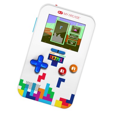 My Arcade Tetris Go Gamer Portable Gaming System with Case, White