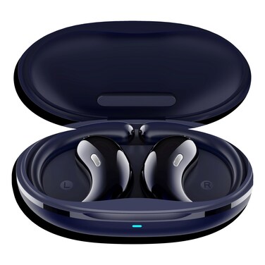 Swiss Military Delta 7 Truly Wireless Bluetooth Open-Ear Earbuds, Blue