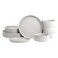 12 Pcs Stoneware Dinner Set, Assorted Colour