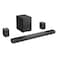 Hisense AX5120G, 5.1.2 Channel Bluetooth Soundbar with Subwoofer and Remote, Black