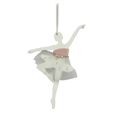 TS&amp;TB Christmas Ballerina, White, 13cm