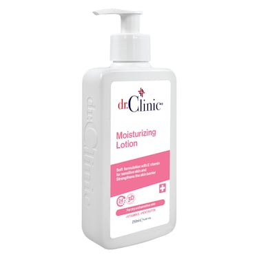 Dr. Clinic Moisturizing Lotion Pink Label Bottle, 250ml