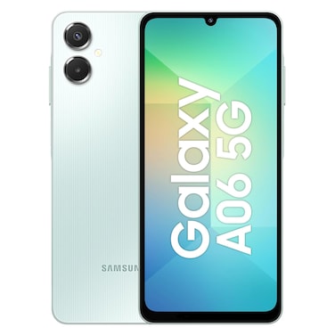 Samsung Galaxy A06 Smartphone, 128 GB, Light Green, Dual SIM, 6 GB RAM, 5G