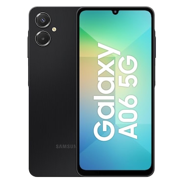 Samsung Galaxy A06 Smartphone, 128 GB, Black, Dual SIM, 6 GB RAM, 5G