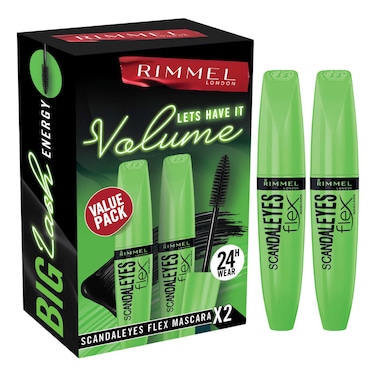 Rimmel London Scandaleyes Flex Volume Mascara, 12ml Pack of 2