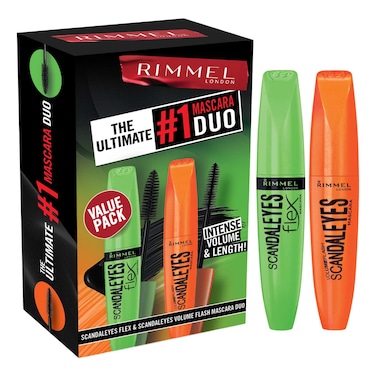 Rimmel London Scandaleyes Flex Volume Mascara, 12ml + Scandaleyes Volume Mascara, 12ml