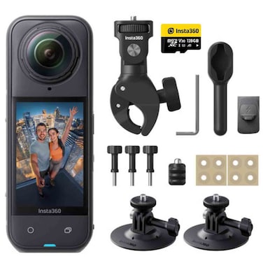Insta360 Motorcycle Mount Kit Action Camera Accessory, Black