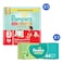 Pampers Ultimate Comfort Pants Diapers, Size 3 (6-11 kg), 56 Pants - Cottony Soft Fit + Complete Clean Baby Wipes with Aloe Vera Lotion, 64 Wipes