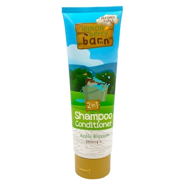 Lemon Berry Barn 2-in-1 Shampoo Conditioner, Apple Blossom, 250ml