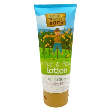 Lemon Berry Barn Face and Body Lotion, Vanilla Skies, 200ml