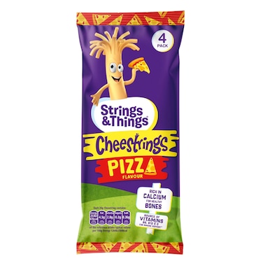 Strings &amp; Things Cheestrings Pizza Flavour Cheese, 80g