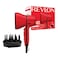 Revlon Airflow Control Dryer with Rotating Built-In Concentrator RVDR5320ARB, Red, 2000 W, 2 Speed Setting