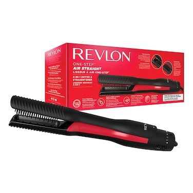Revlon One-Step Air Straight 2-in-1 Dryer and Straightener RVDR5330ARB, Black, AirPause Technology