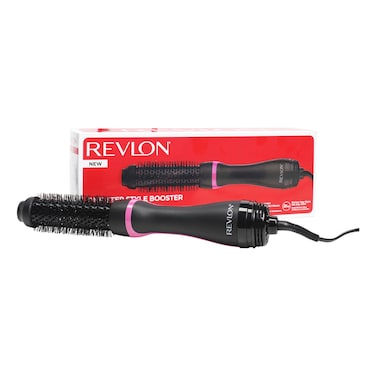 Revlon One-Step Style Booster Round Brush Dryer and Styler RVDR5292ARB, Black, Even Heat Distribution