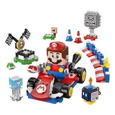 ليغو ماريو كارت لعبة بناء عربة سباق قياسية و شخصية ماريو تفاعلية  72043