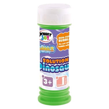 Power Joy Dinosaur Printed Bubble Solution, 50ml