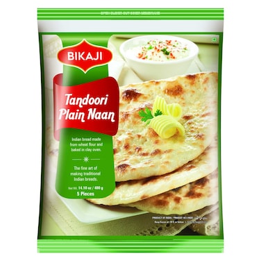 Bikaji Tandoori Plain Naan, 400g