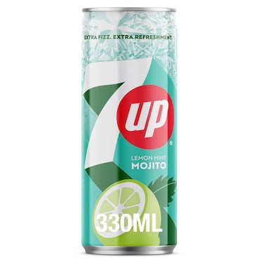 7UP Mojito Zero Sugar Lemon &amp; Mint 330ml