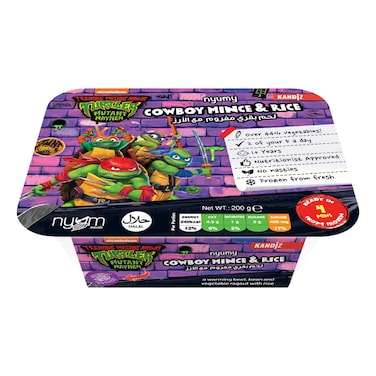 Nyumy Teenage Mutant Ninja Turtle Cowboy Mince and Rice, 200g