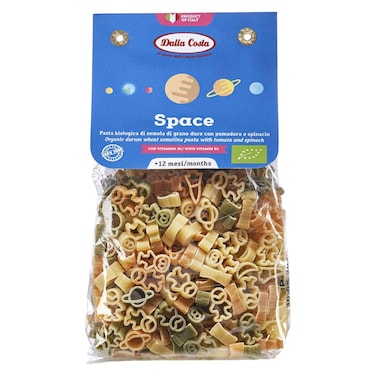 Dalla Costa Space Pasta with Tomato and Spinach, 12 Months+, 200g