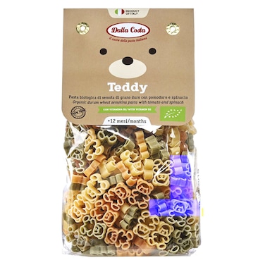 دالا كوستا معكرونة تيدي عضوية بالطماطم والسبانخ، +12 شهر، 200 غرام