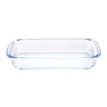 Borosil, Glass Rectangular Dish, Transparent, 3L