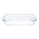 Borosil, Glass Rectangular Dish, Transparent, 3L