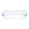 Borosil, Glass Rectangular Dish, Transparent, 2.2L