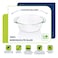 Borosil, Glass Round Casserole with Lid, Transparent, 1.5L