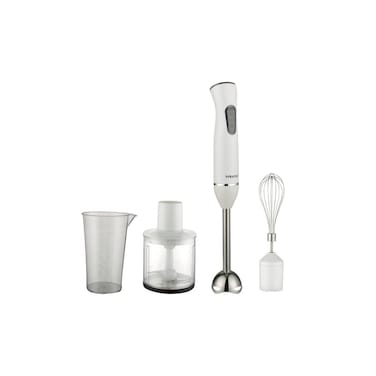4-in-1 Hand Blender Set SK-02004, 600W Stainless Steel Blender with Chopper, Whisk &amp; Cup
