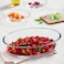 Borosil, Glass Oval Baking Dish, Transparent, 1.6L