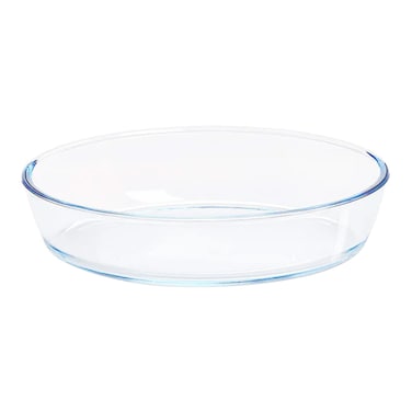 Borosil, Glass Oval Baking Dish, Transparent, 1.6L
