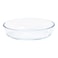Borosil, Glass Oval Baking Dish, Transparent, 1.6L