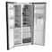 Panasonic Side By Side Door Refrigerator NR-BS80DMK, Black, 610 L, Prime Fresh
